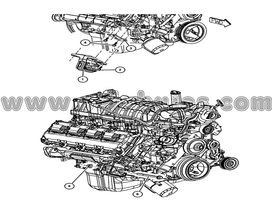 Soporte motor derecho Ram2500 2011 catálogo