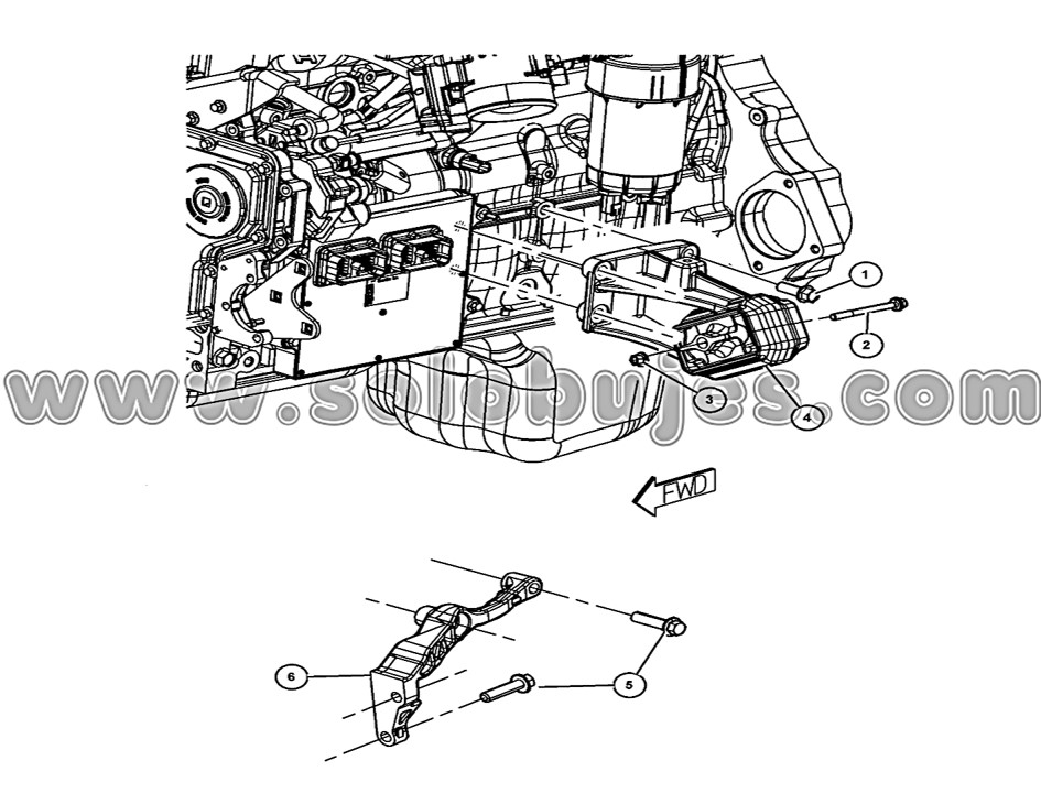 Soporte motor izquierdo Ram2500 2011 catálogo
