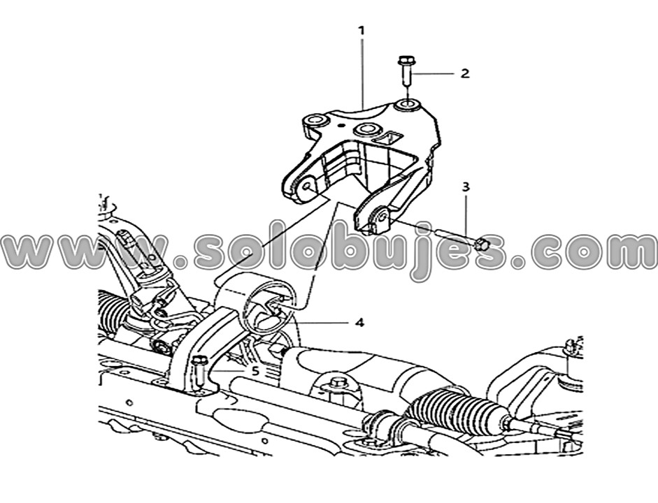 Soporte motor trasero Avenger 2014 catálogo