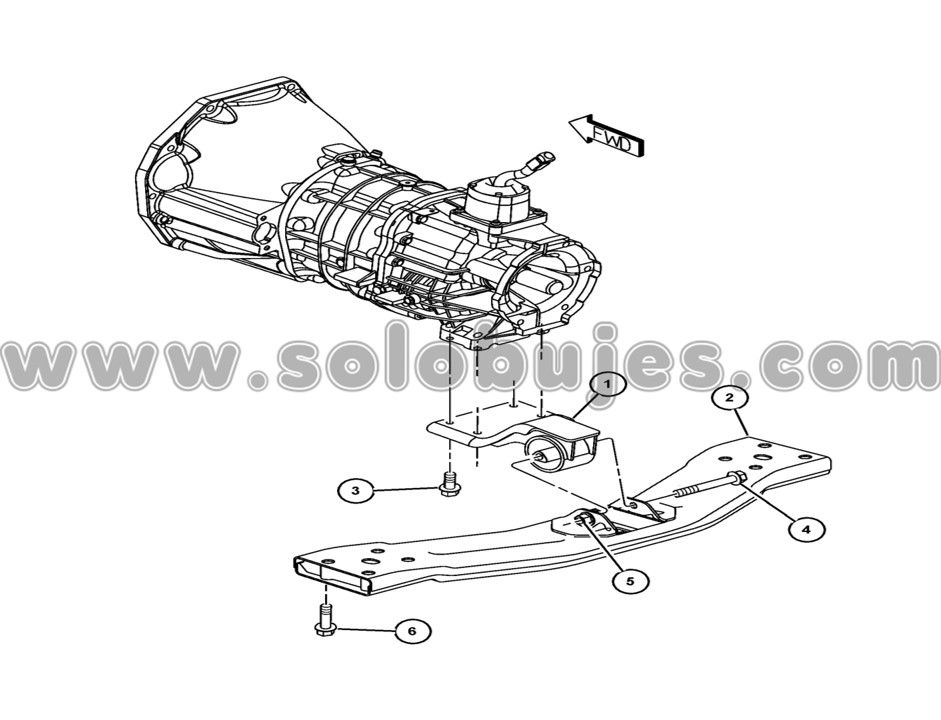 Soporte caja Cherokee diesel 2003 catálogo