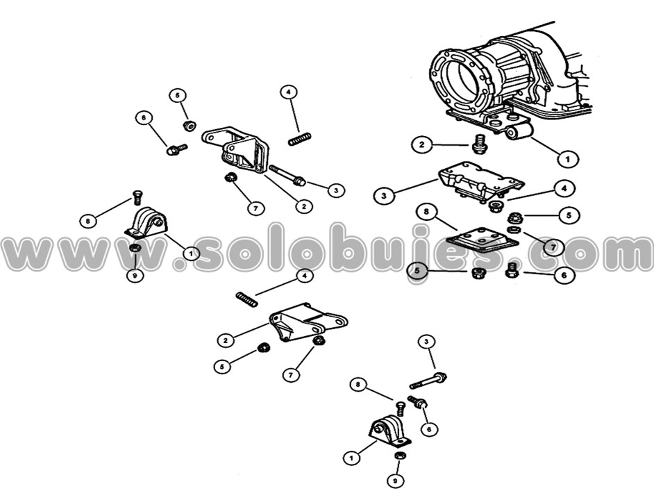 Soporte caja Wrangler 1997 catálogo