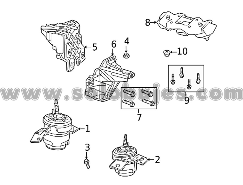 Soporte caja Wrangler diesel 2019 catálogo