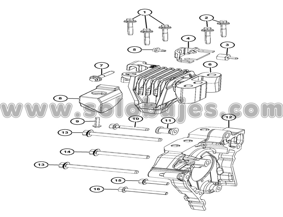 Soporte motor derecho Cherokee 2016 catálogo