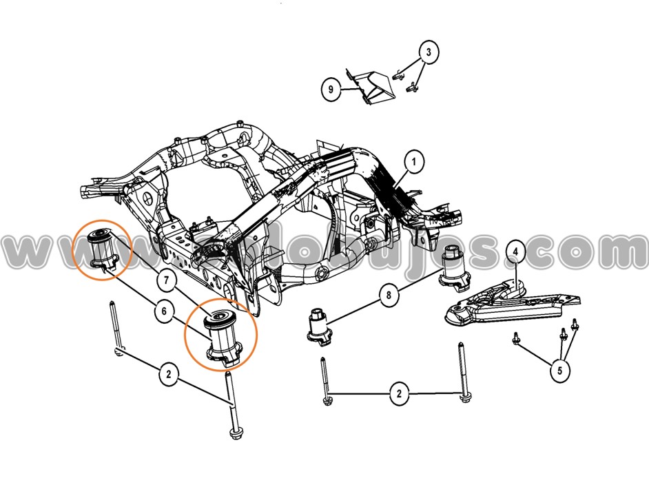 Bujes cuna Grand Cherokee 2020 catálogo