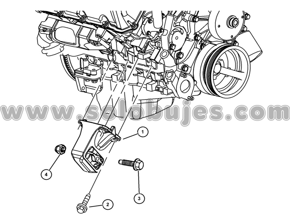 Soporte motor Grand Cherokee 2010 catálogo