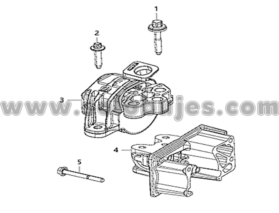 Soporte motor derecho Renegade 2018 catálogo