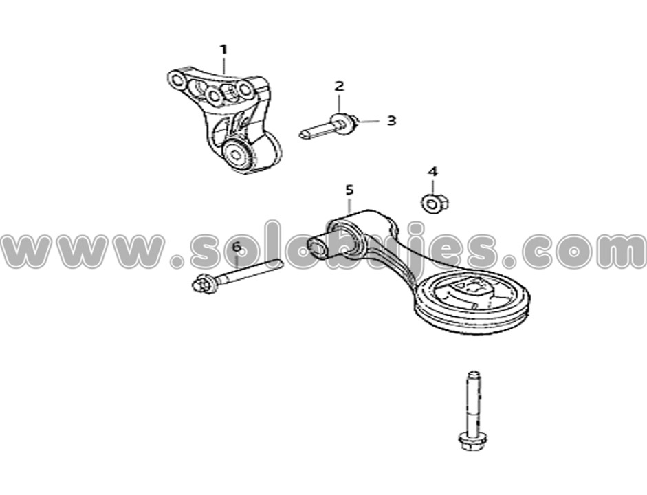 Soporte motor trasero Renegade 2023 catálogo