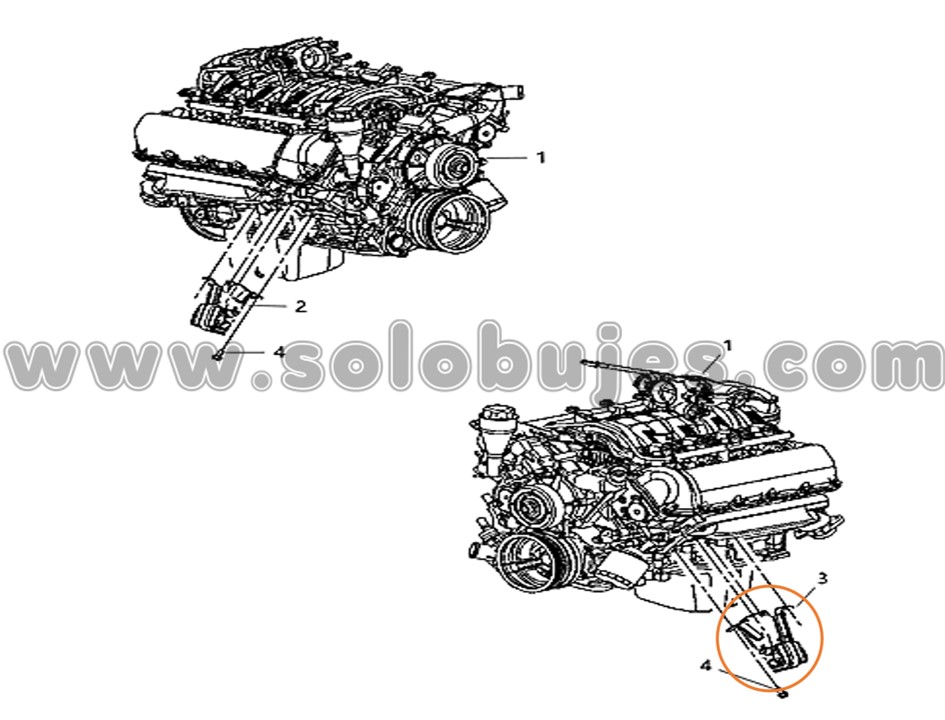 Soporte motor izquierdo Commander 2006 catálogo