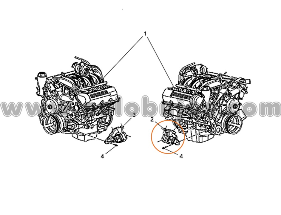 Soporte motor derecho Liberty 2007 catálogo