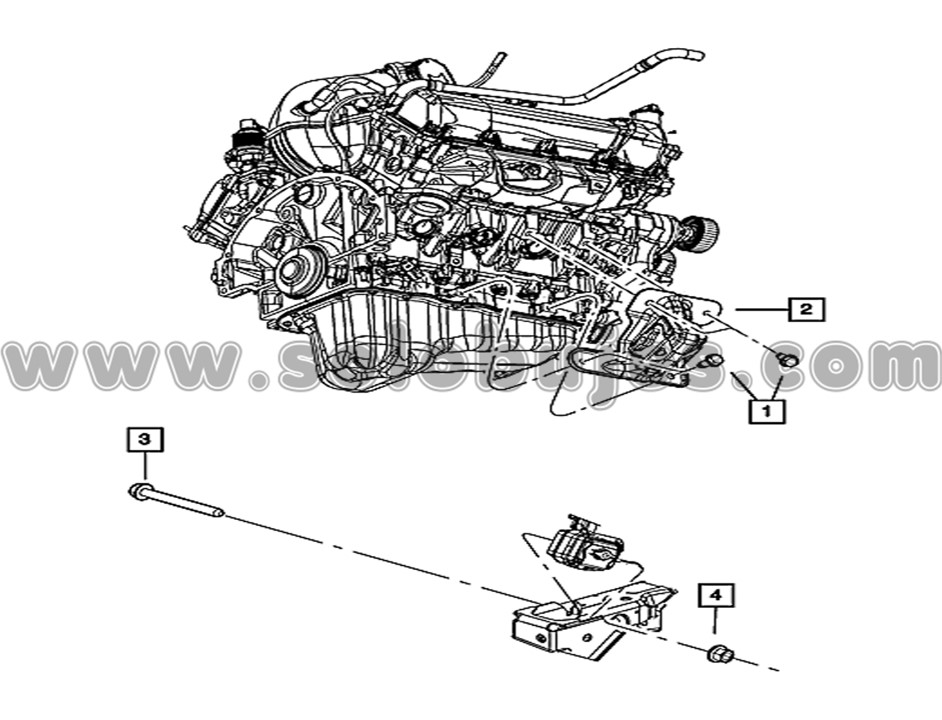 Soporte motor derecho Liberty 2008 catálogo