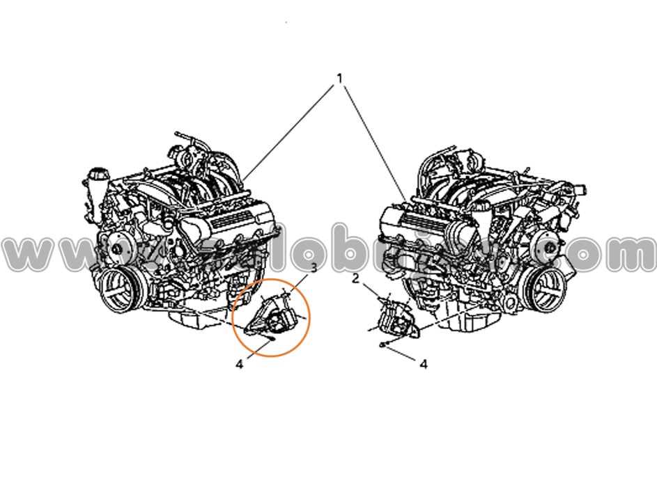 Soporte motor izquierdo Liberty 2007 catálogo