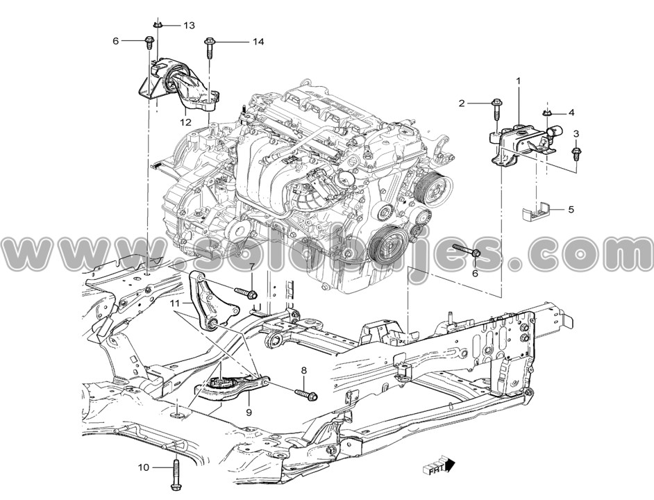 Soporte caja Cobalt 2015 catálogo