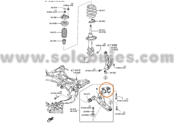 Buje puño Cx-9 2020 catalogo