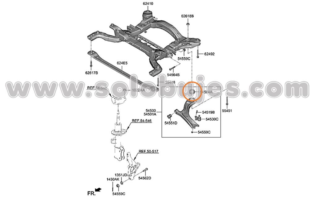 Buje puño EV6 2024 catalogo