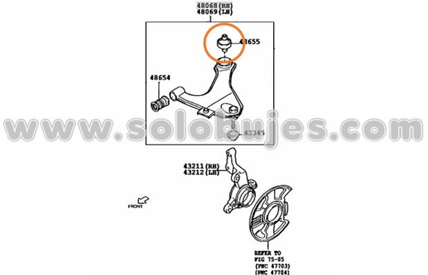 Buje puño Terios 1998 catalogo