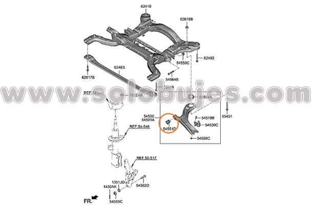 Buje tijera EV6 2025 catalogo