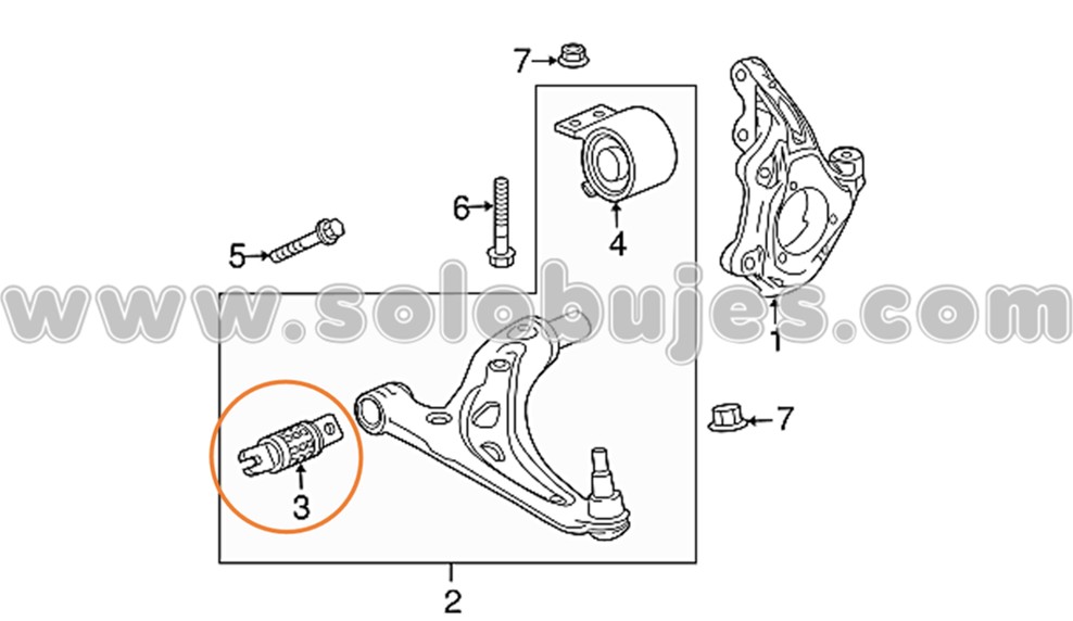 Buje tijera Traverse 2022 catalogo