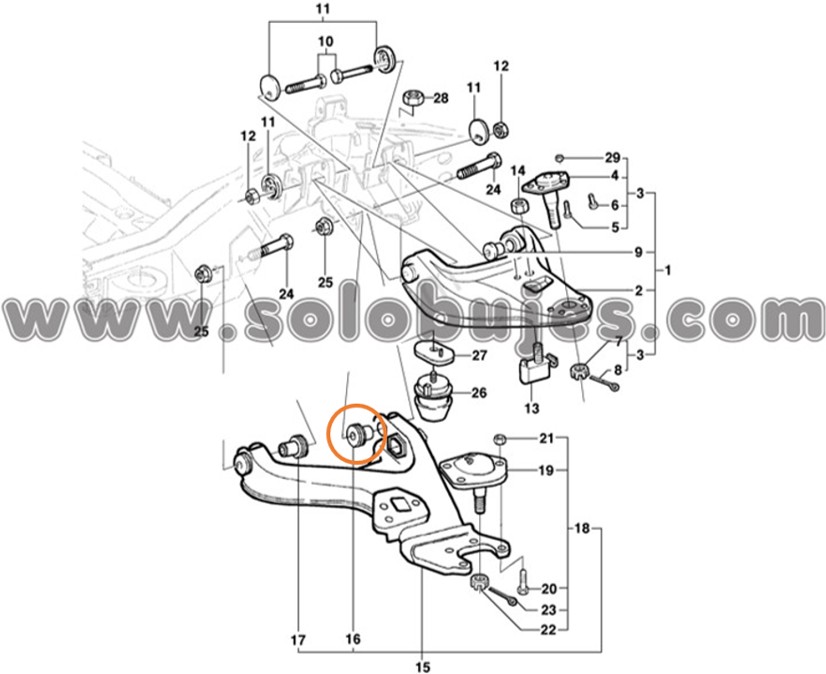 Buje tijera Blazer 1995 catalogo
