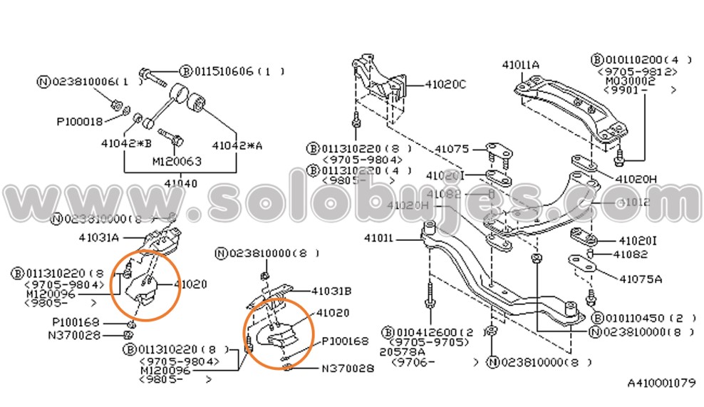 Soporte motor Forester 2007 catalogo