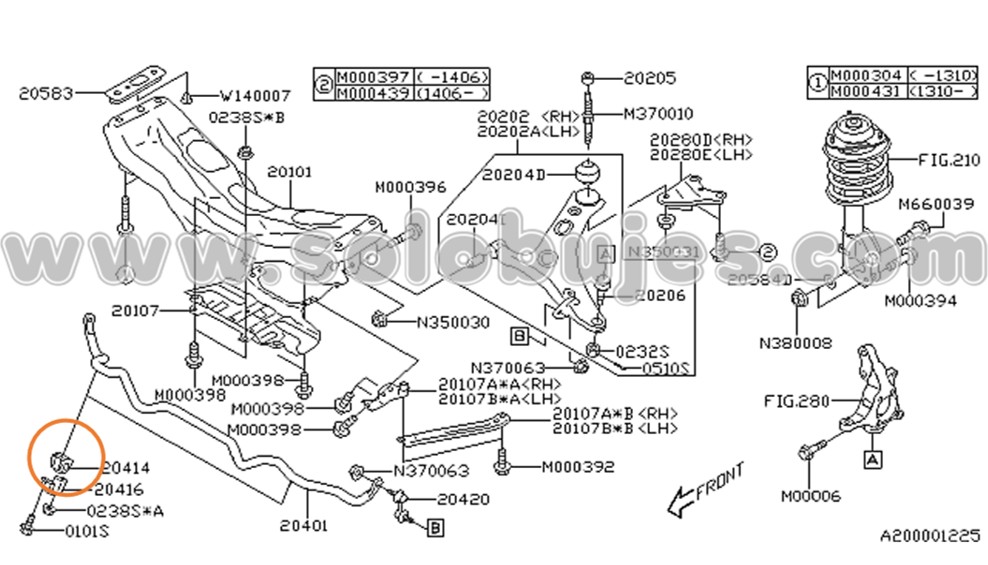 Cauchos estabilizadora Forester 2024 catalogo