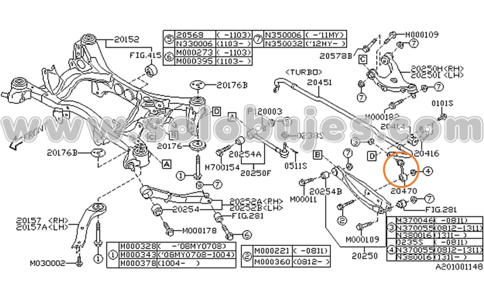 Muñeco trasero Impreza 2015 catalogo