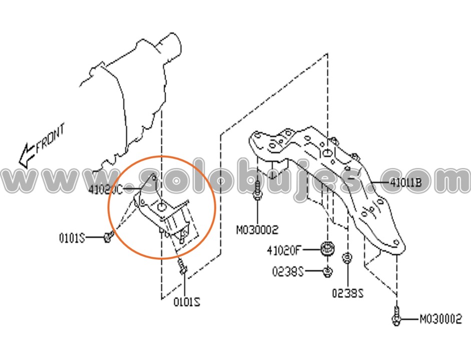 Soporte caja Forester 2022 catalogo