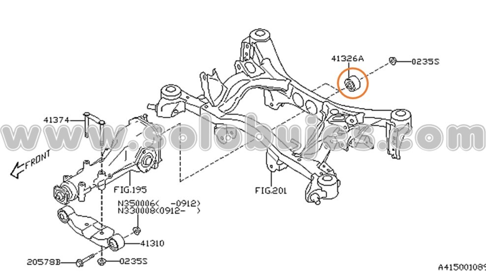 Buje diferencial WRX 2024 catalogo