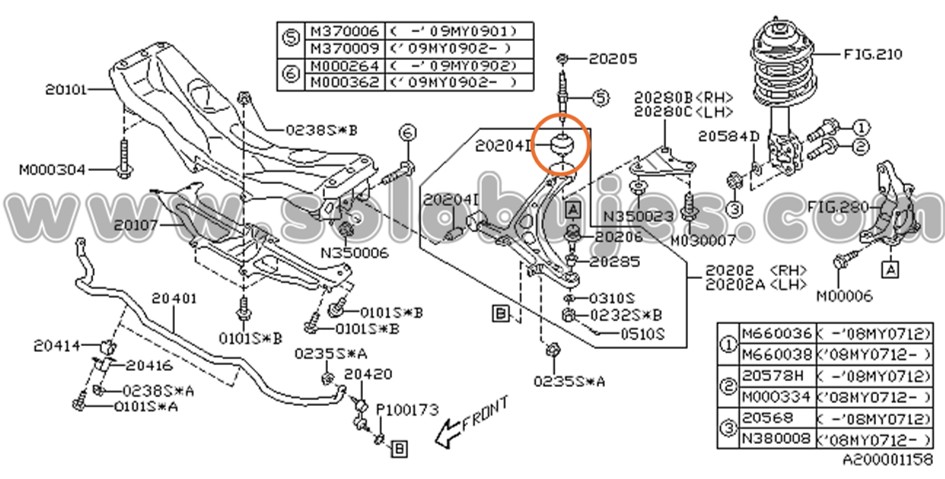 Buje puño WRX 2023 catalogo