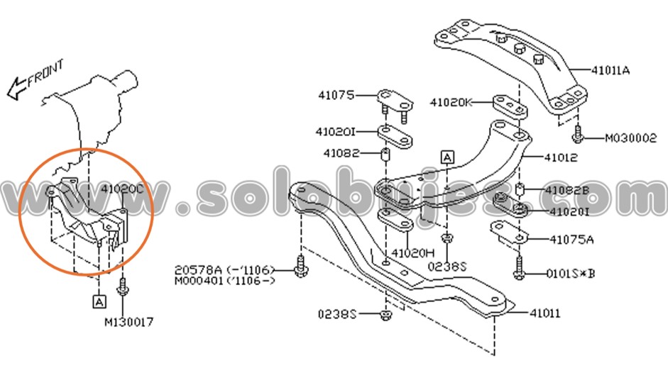 Soporte caja WRX 2013 catalogo